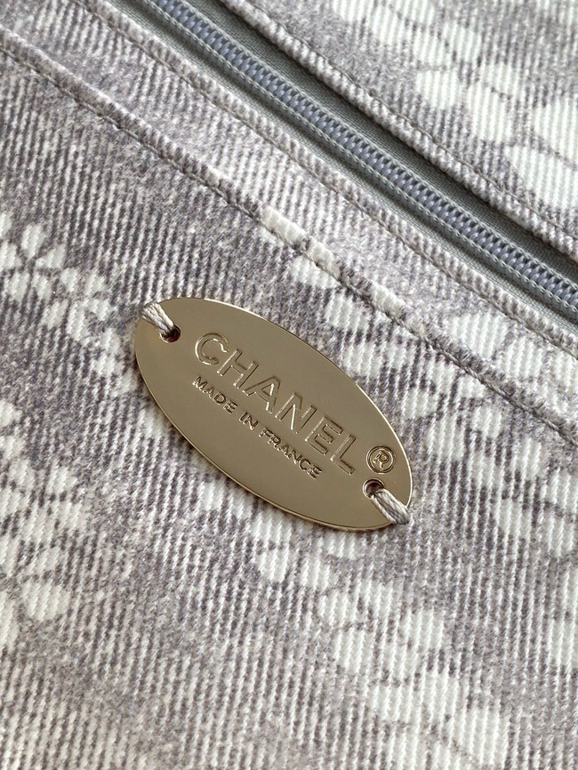 Chanel Flap Bag AS5454 gray & White