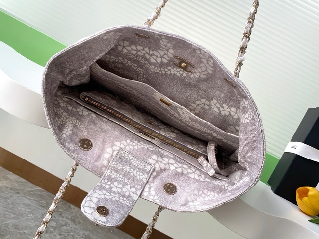 Chanel Shopping Bag AS5429 Grey & White