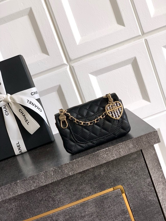 Chanel Classic Mini Bag with hook AP4760 black