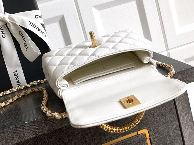 Chanel MINI FLAP BAG WITH TOP HANDLE AS2215-17