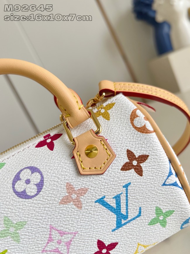 Louis Vuitton NEW Nano Speedy M92645 white