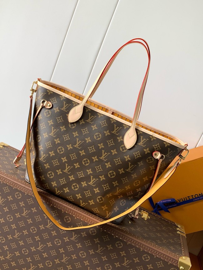 Louis Vuitton Neverfull Bandouliere Inside Out MM M12257 Monogram&Jaune Safran