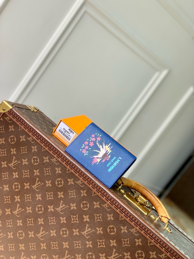 Louis Vuitton NEW Passport Cover M25967 Blue