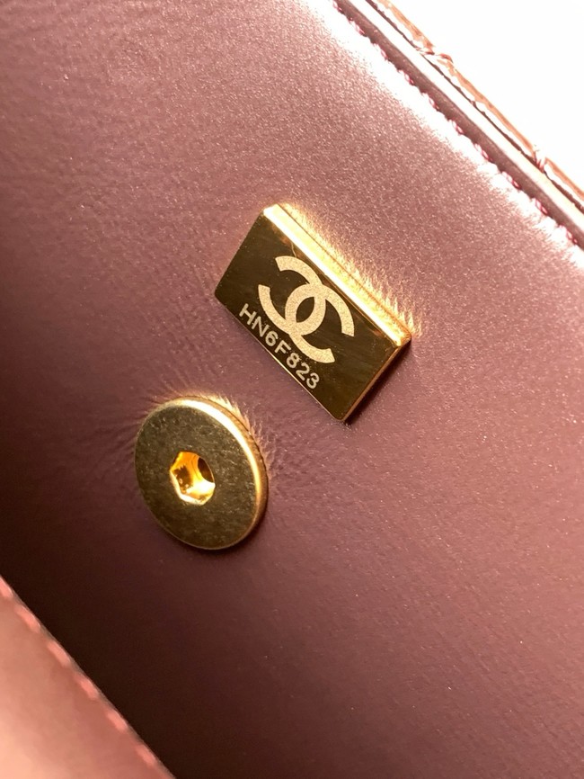 CHANEL Large Flap Bag AS5642 Dark Brown