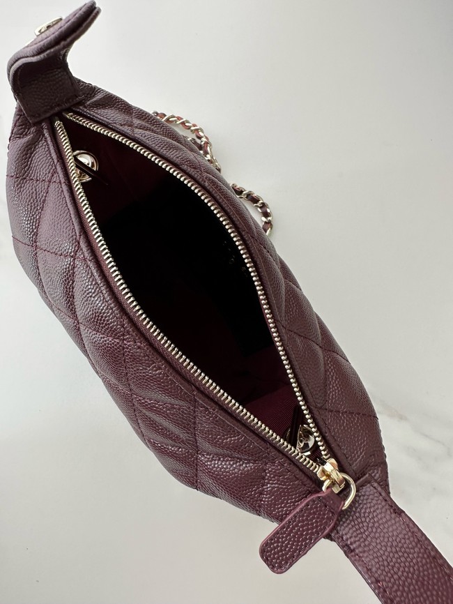 Chanel MINI Shoulder Bag Calfskin AS4386 burgundy