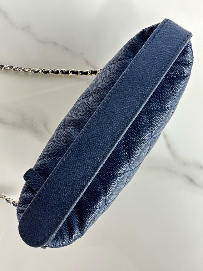Chanel MINI Shoulder Bag Calfskin AS4386 dark blue