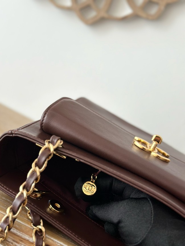 Chanel Small Shoulder Bag A2214 burgundy