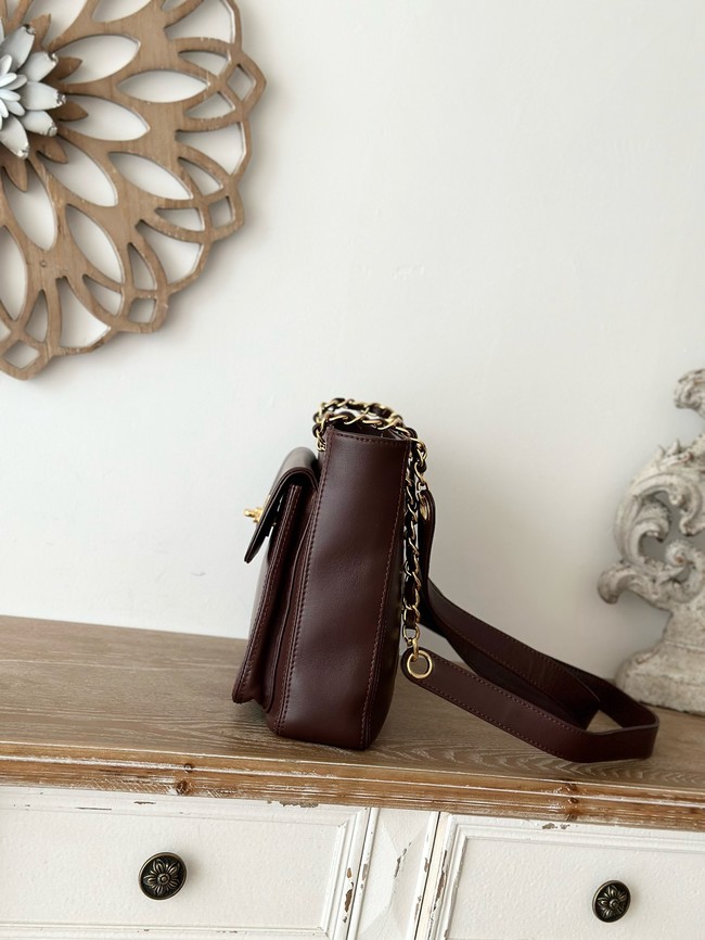 Chanel Small Shoulder Bag A2214 burgundy