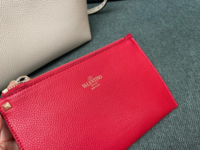 VALENTINO VLOGO calfskin Shoulder Bag 0001 Cream