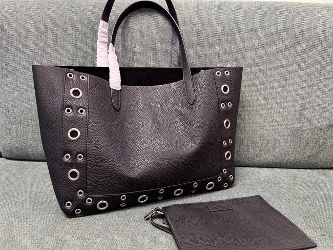 VALENTINO VLOGO calfskin Shoulder Bag 3177 dark brown