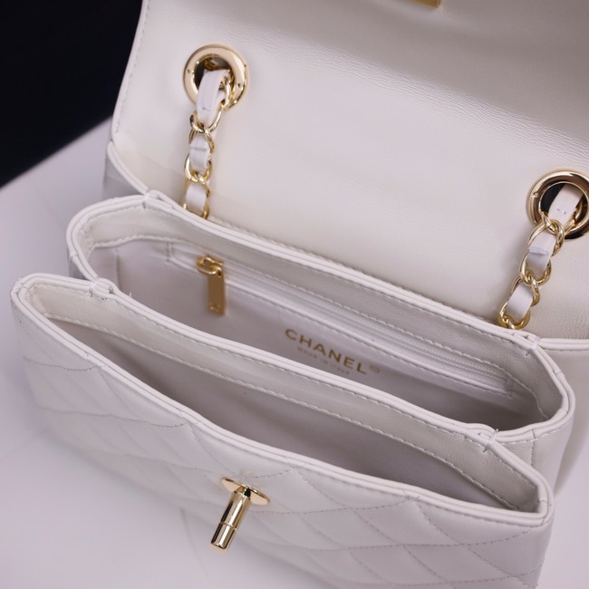 CHANEL mini Flap Bag With Top Handle 4654-3
