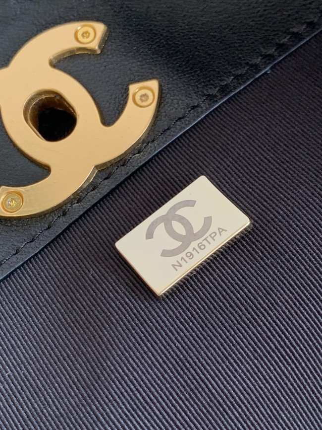 CHANEL Shopping Bag AS5434 black&pink