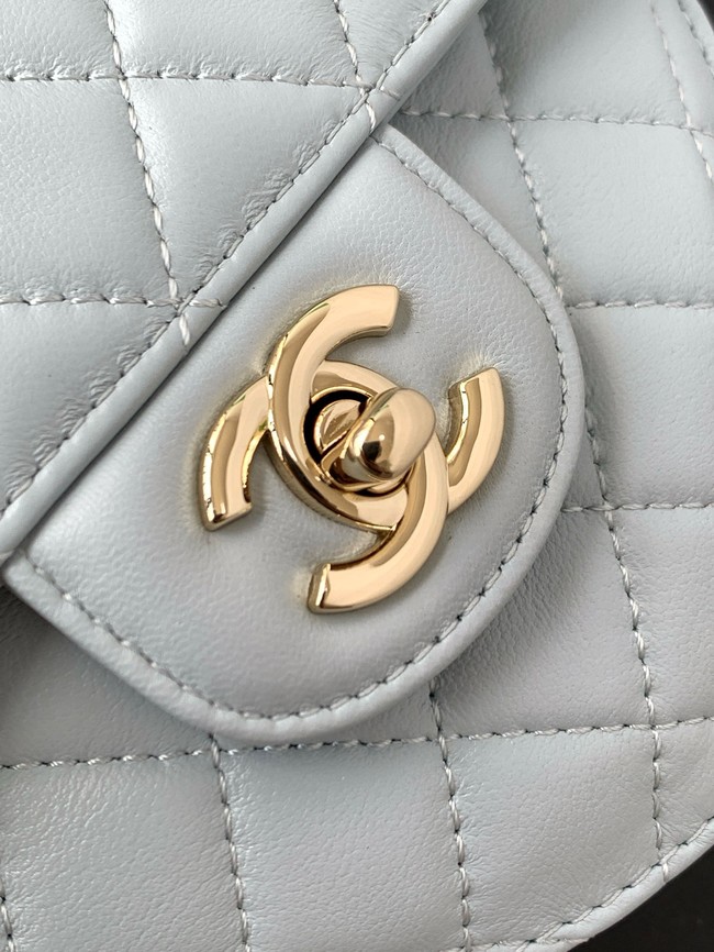 CHANEL Lambskin Heart Bag AS5764 Light blue