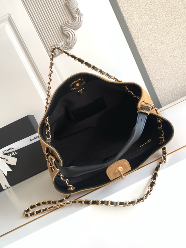 CHANEL Shopping Bag AS5434 black&brown