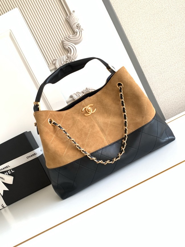 CHANEL Shopping Bag AS5434 black&brown
