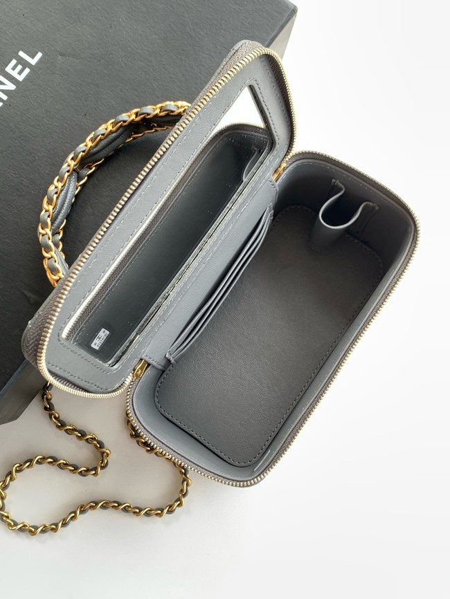 CHANEL Classic Small Vanity with Chain AP4799 gray