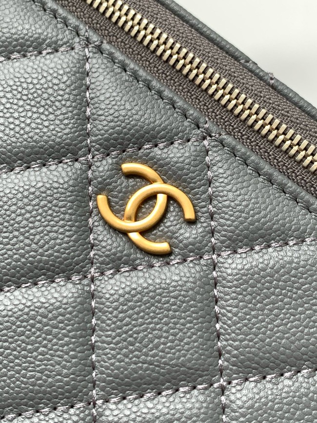 CHANEL Classic Small Vanity with Chain AP4799 gray