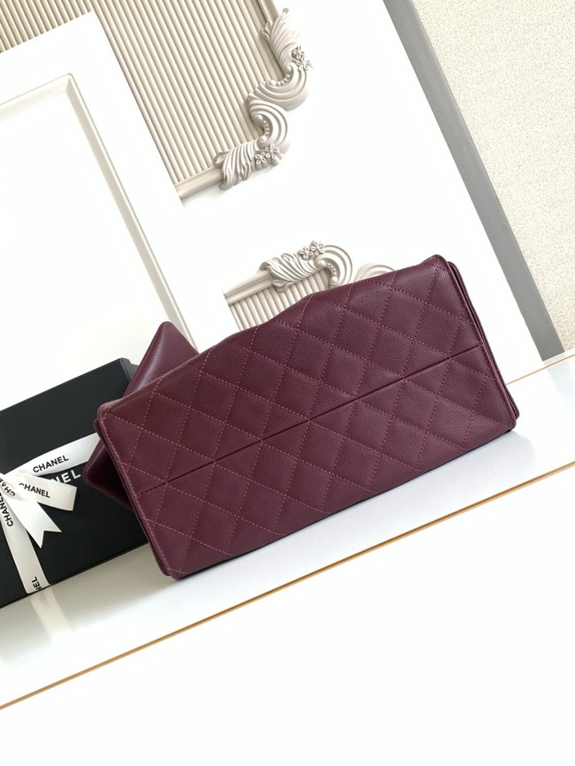 CHANEL 25 Medium Handbag AS5311 burgundy