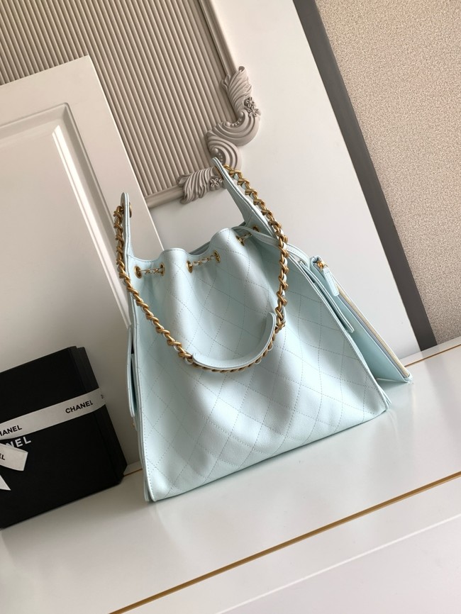 CHANEL 25 Medium Handbag AS5311 light blue