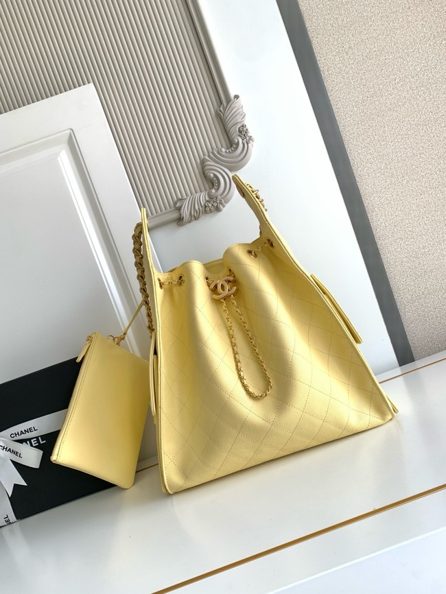 CHANEL 25 Medium Handbag AS5311 yellow