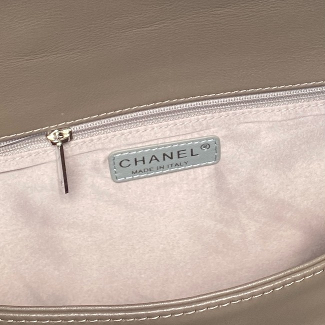 CHANEL Lambskin Shoulder Bags 9902 dark gray