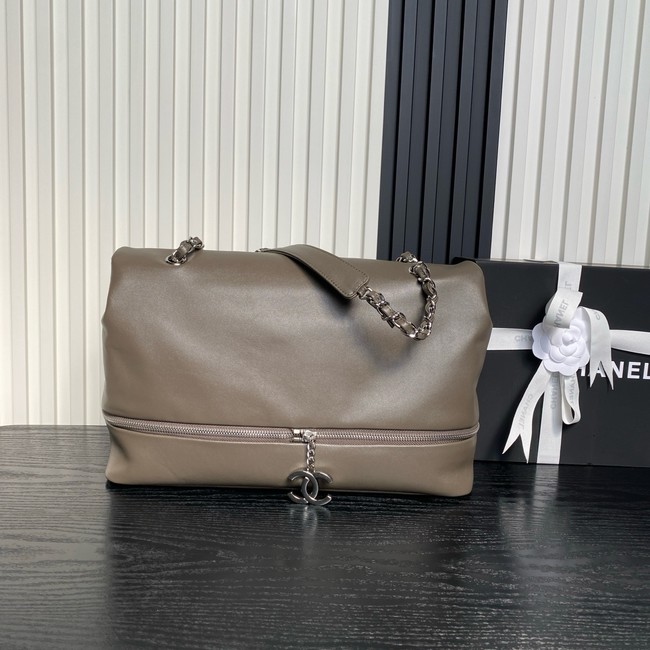 CHANEL Lambskin Shoulder Bags 9902 dark gray