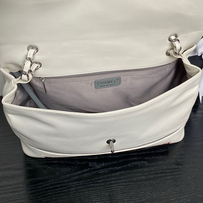 CHANEL Lambskin Shoulder Bags 9902 white&pink