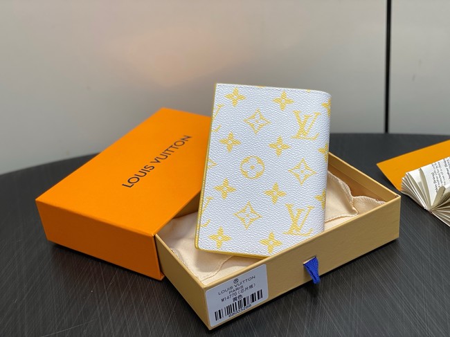 Louis Vuitton Passport Cover M15080 Gray&Yellow