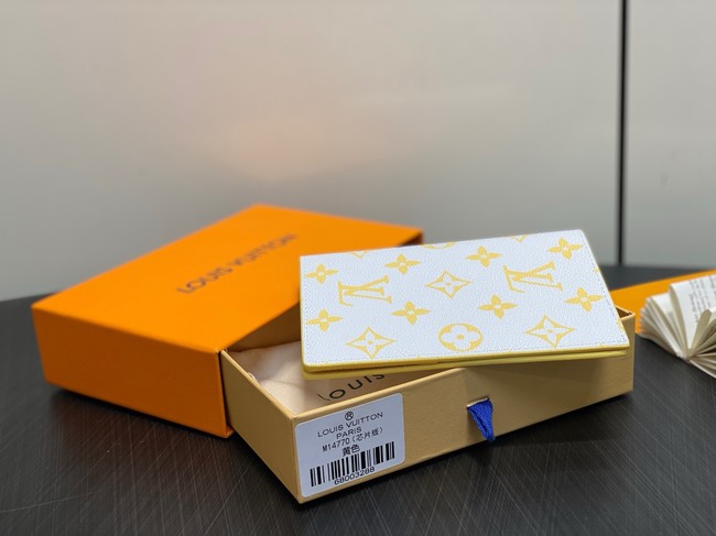 Louis Vuitton Passport Cover M15080 Gray&Yellow