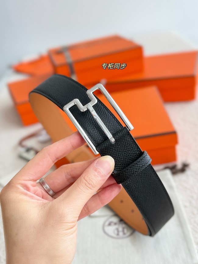 Hermes Epsom calfskin leather belt 66007