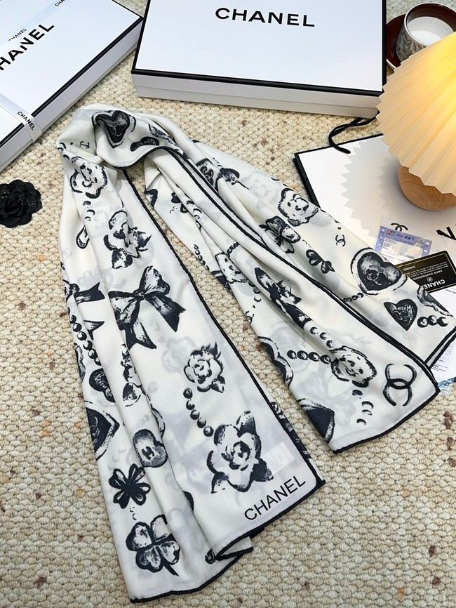 Chanel Square Scarf Silk Jacquard XT263 