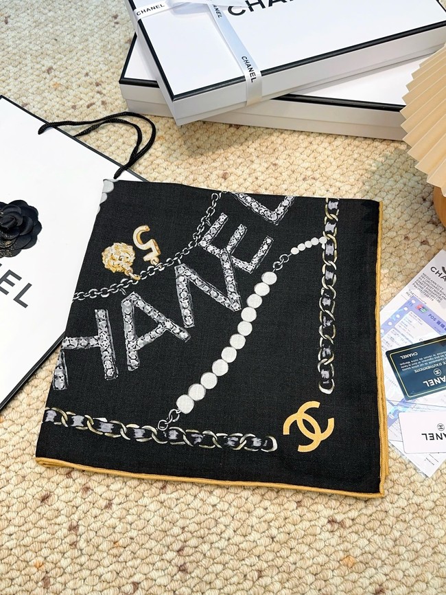 Chanel Square Scarf Silk Jacquard XT266