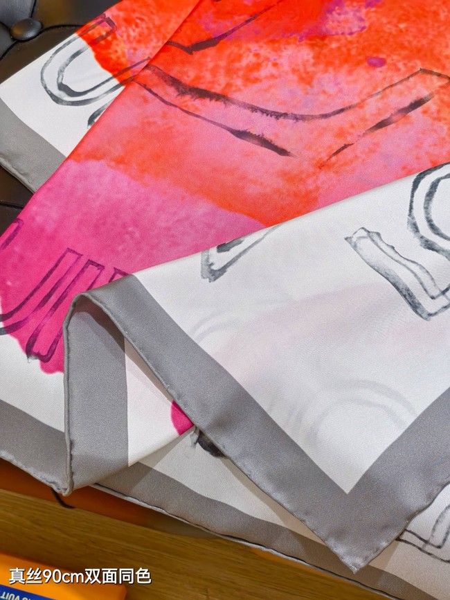 Louis Vuitton Square Scarf Silk Jacquard XT277