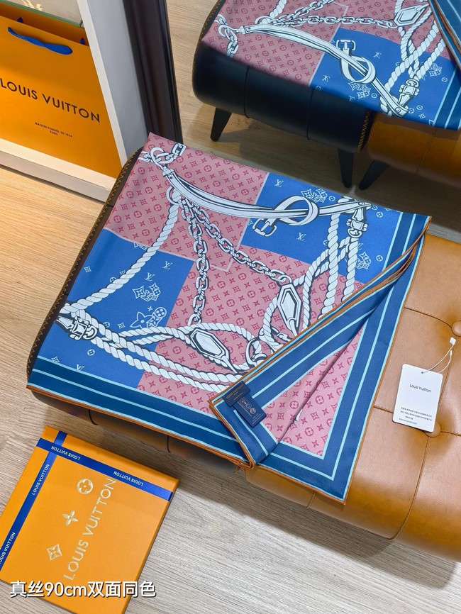 Louis Vuitton Square Scarf Silk Jacquard XT280