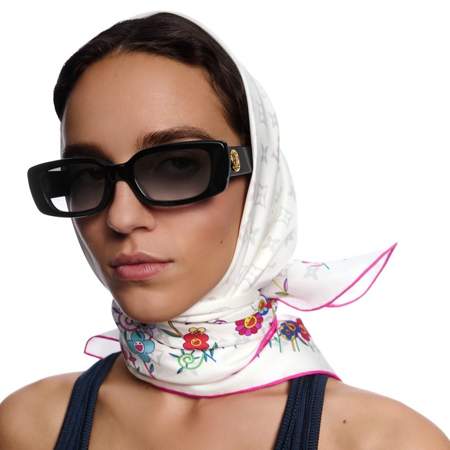 Louis Vuitton Square Scarf Silk Jacquard XT282