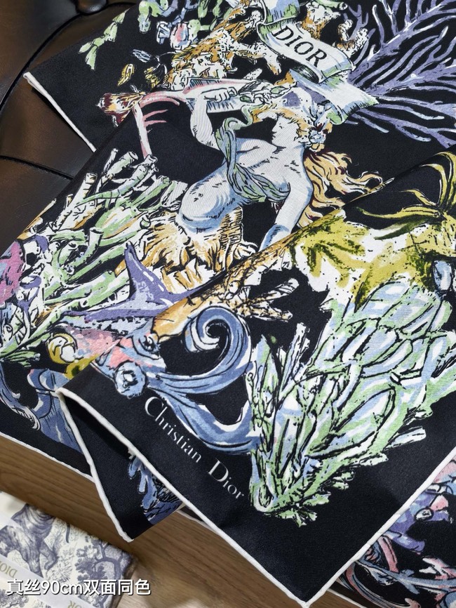 Dior Shawl Cashmere and Silk Jacquard KY091