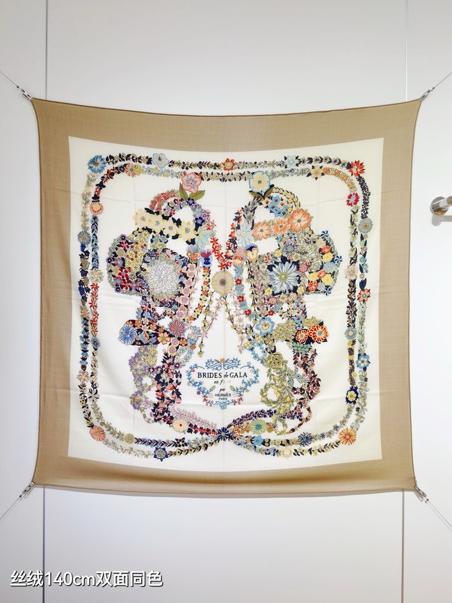 Hermes Shawl Cashmere and Silk KY139