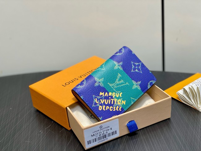 Louis Vuitton Pocket Organizer M25794 blue