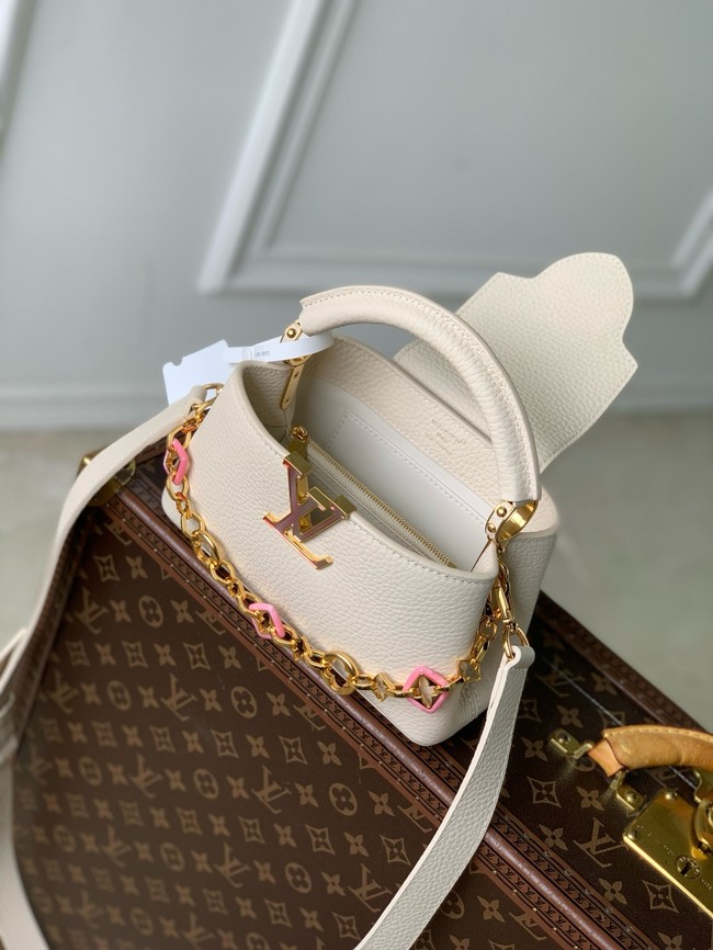 Louis Vuitton Capucines Mini M25497 Quartz White