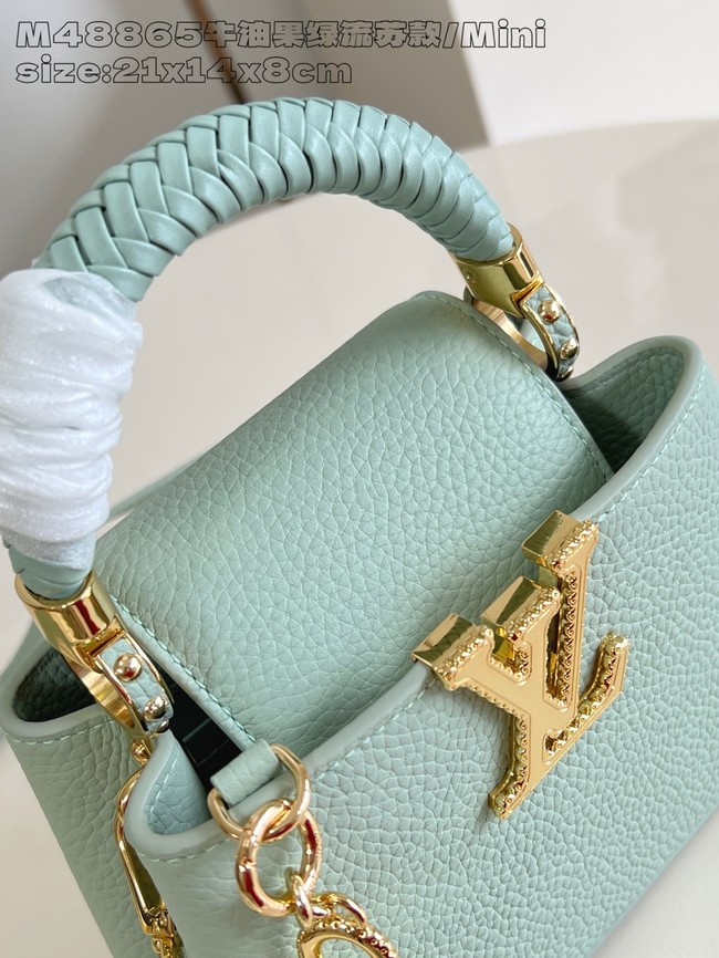 Louis Vuitton Capucines Mini M25497 green