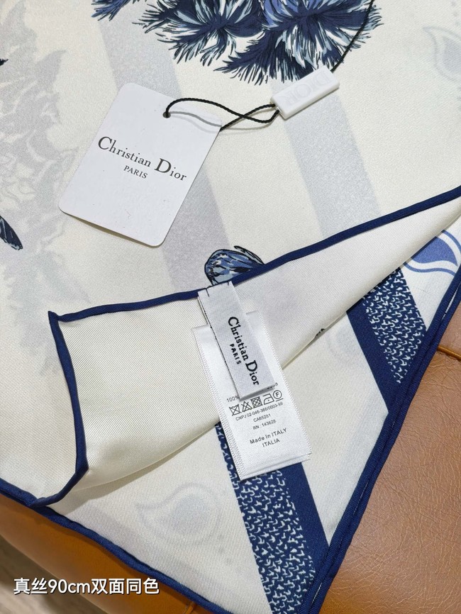 Dior 90 Square Scarf Silk Twill KY147
