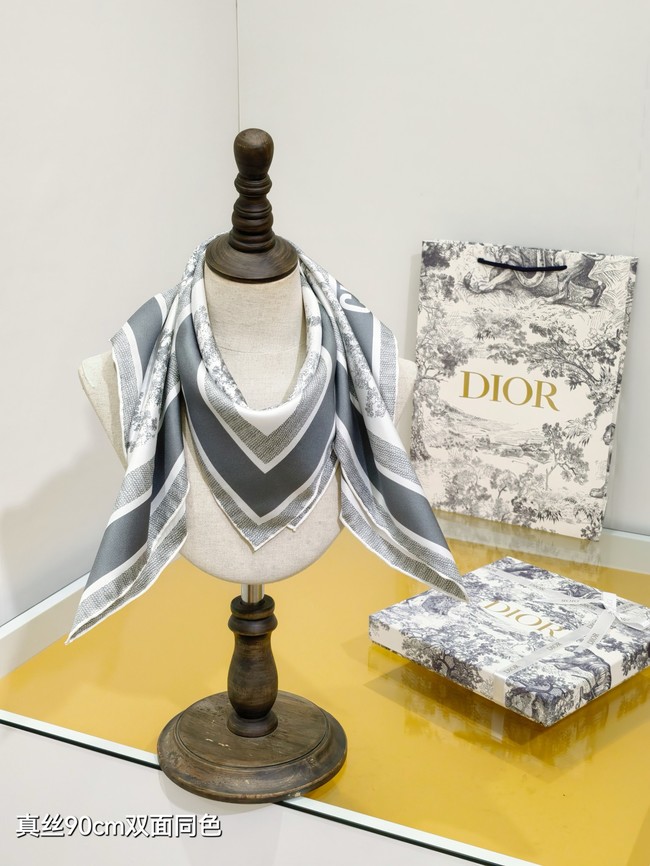 Dior 90 Square Scarf Silk Twill KY149