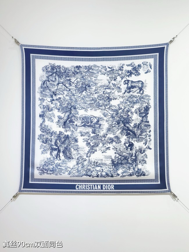 Dior 90 Square Scarf Silk Twill KY150