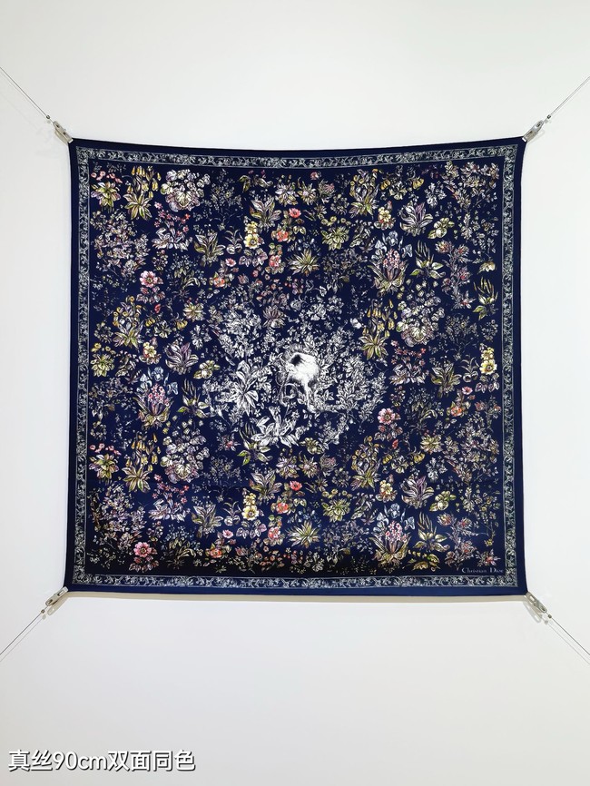 Dior 90 Square Scarf Silk Twill KY152