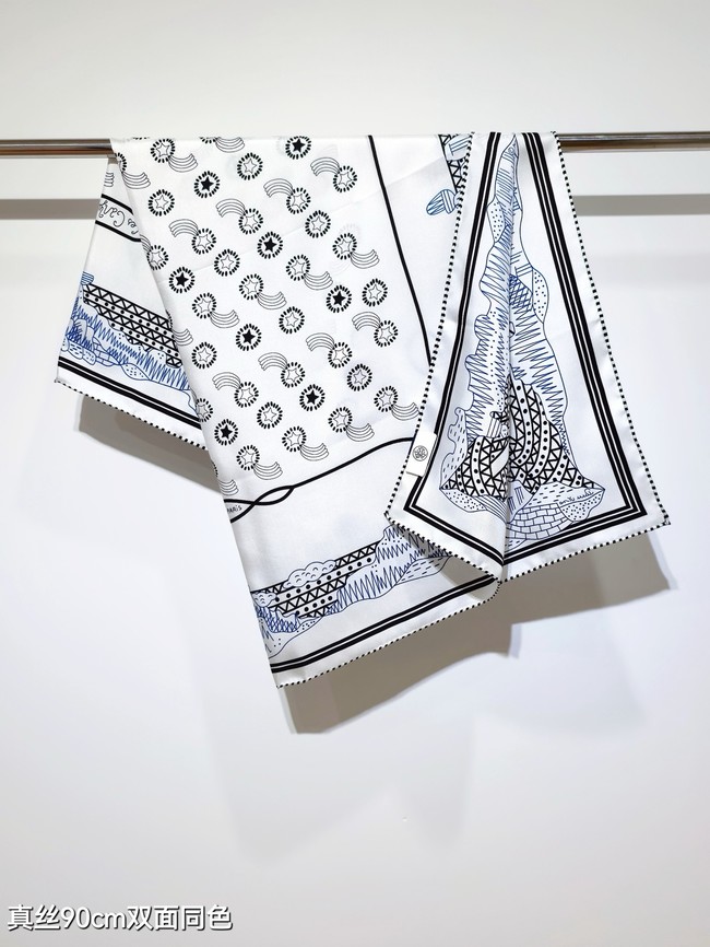 Hermes 90 Square Scarf Silk Twill KY169