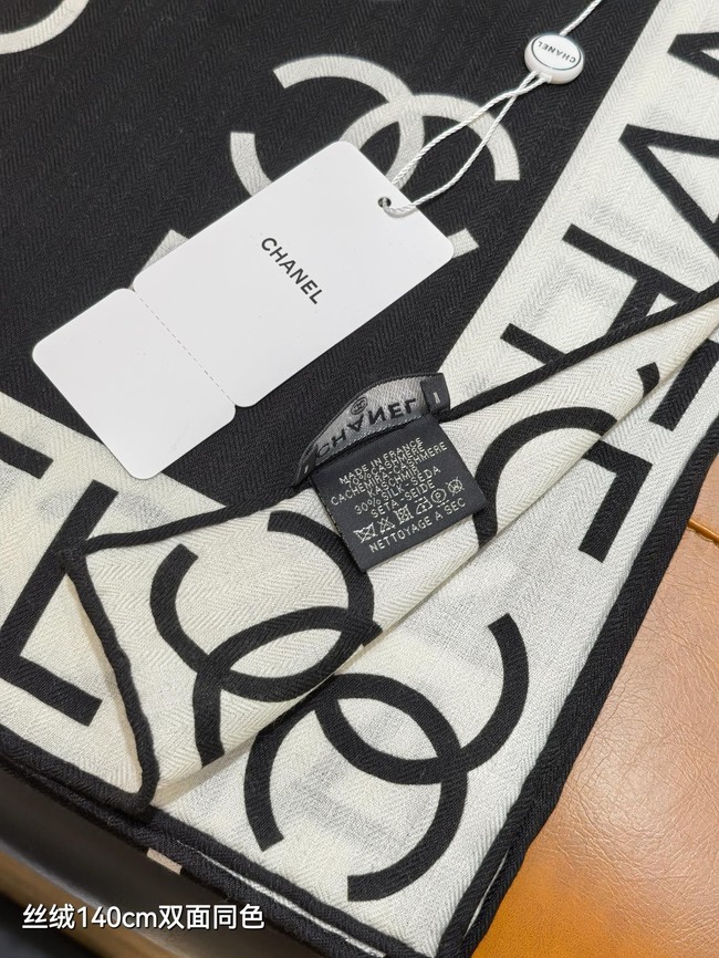 Chanel  90 Square Scarf Silk Twill KY171