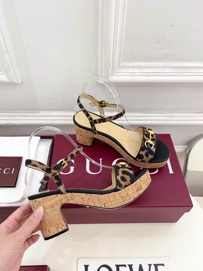 Gucci Womens Horsebit flatform sandal 45096-1