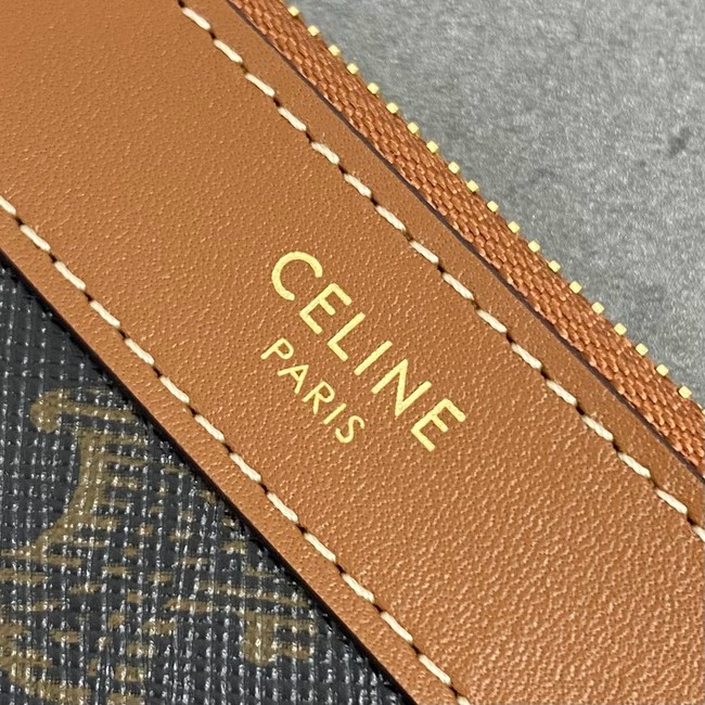 Celine IN TRIOMPHE CANVAS AND CALFSKIN 8875 TAN