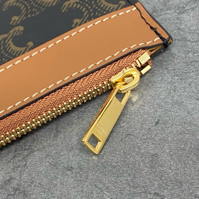 Celine IN TRIOMPHE CANVAS AND CALFSKIN 8875 TAN