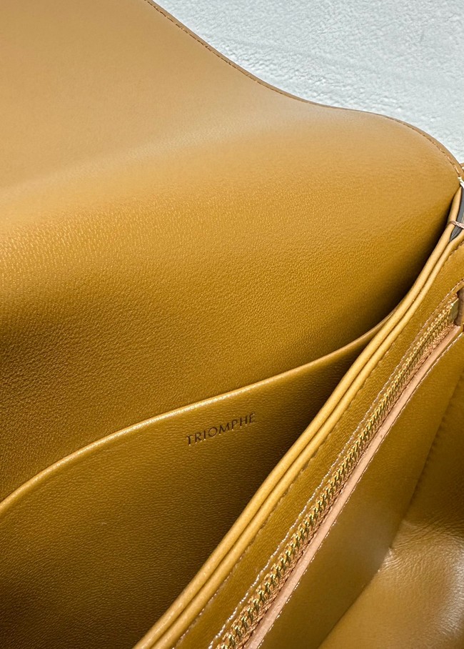 Celine TEEN TRIOMPHE BAG IN NUBUCK CALFSKIN 188423 CAMEL